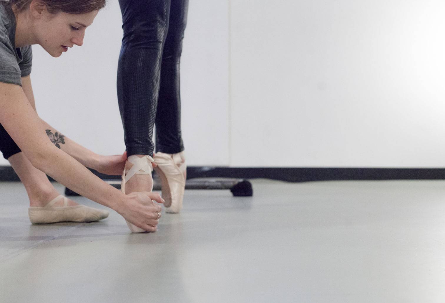 Old Pointe Shoes Hang on Ballet Wooden Barre in Dance Class Room Light  Sunny Blurred Background of Ballet Classic School Stock Image - Image of  studio, practice: 168370289